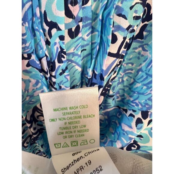 Lilly Pulitzer Size XL Long Sleeve Dress Tassels Blue Dressy Cute Preppy - Picture 3 of 6